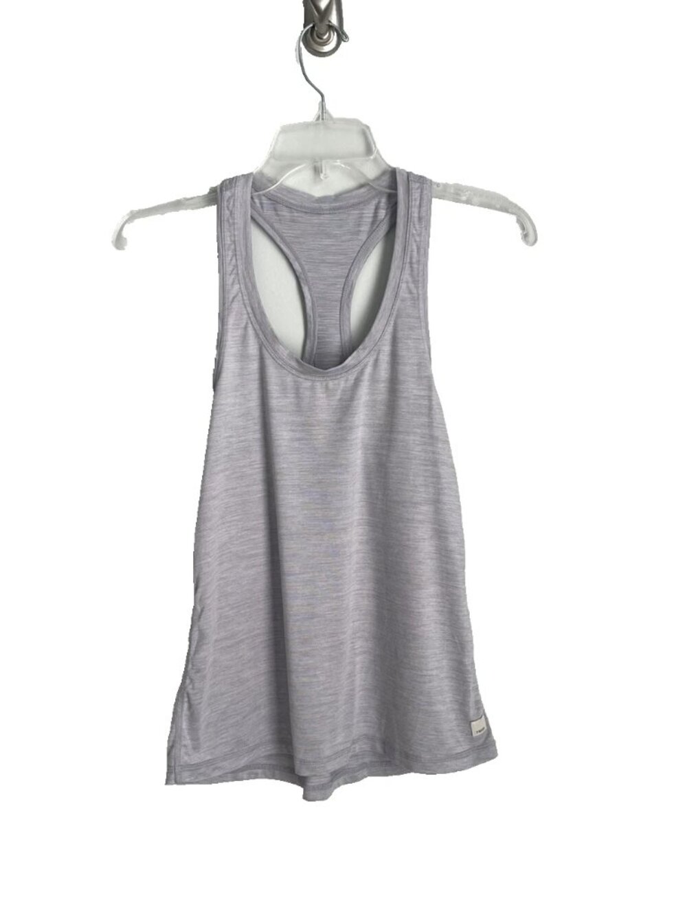 Vuori Lux Performance Racerback Tank Top Heathered Gray Activewear